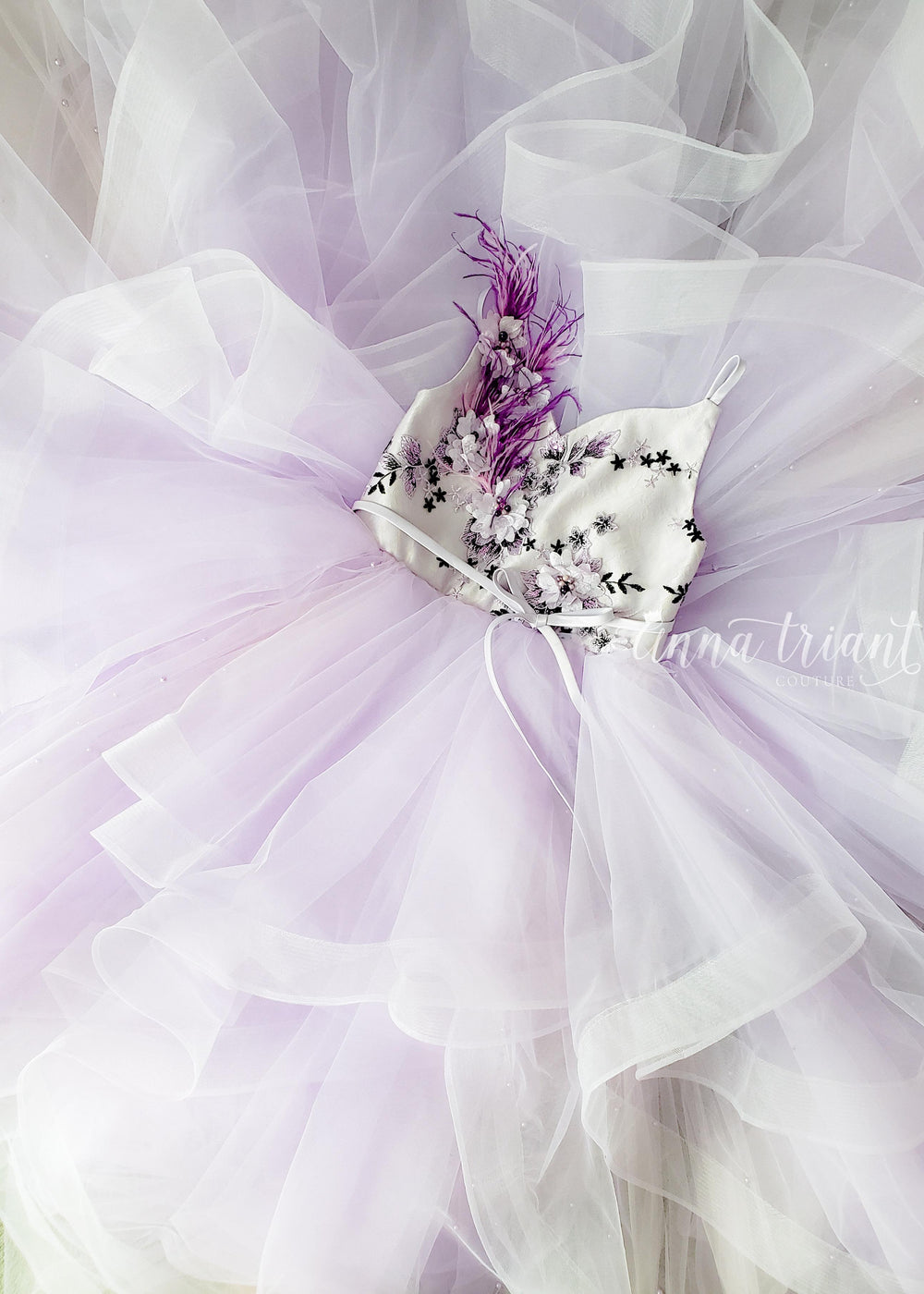Violet Cascades Gown