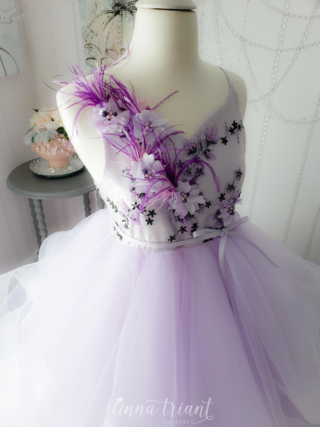 Violet Cascades Gown