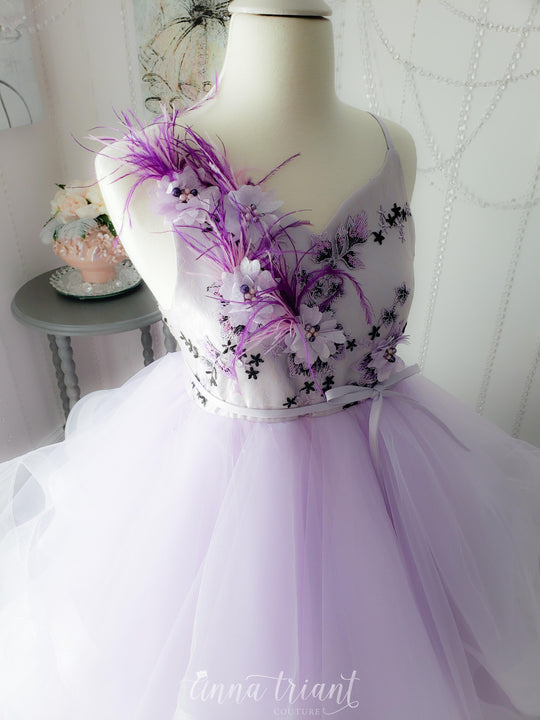Violet Cascades Gown