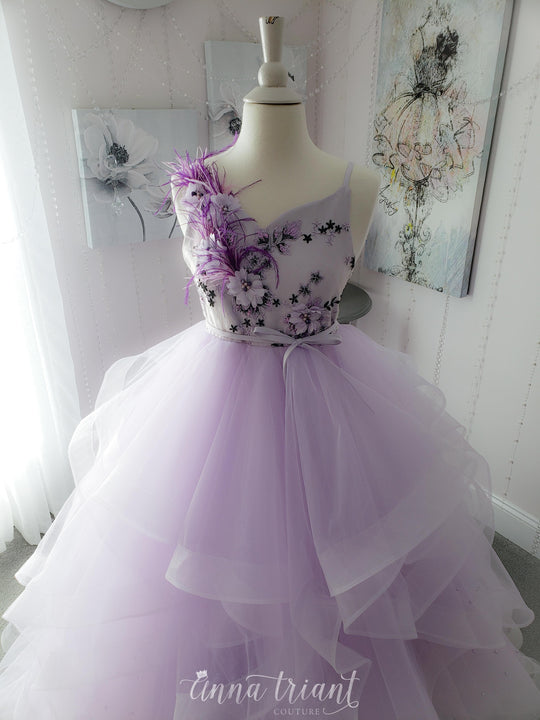 Violet Cascades Gown