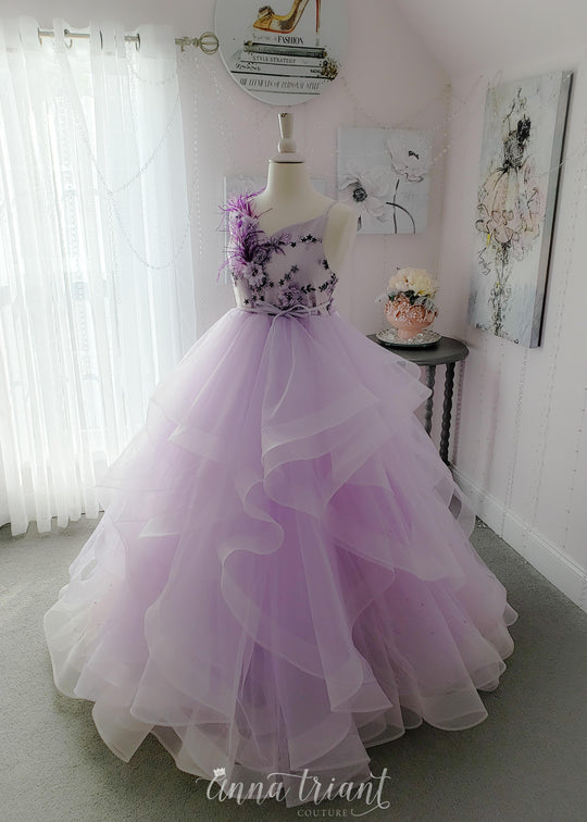 Violet Cascades Gown