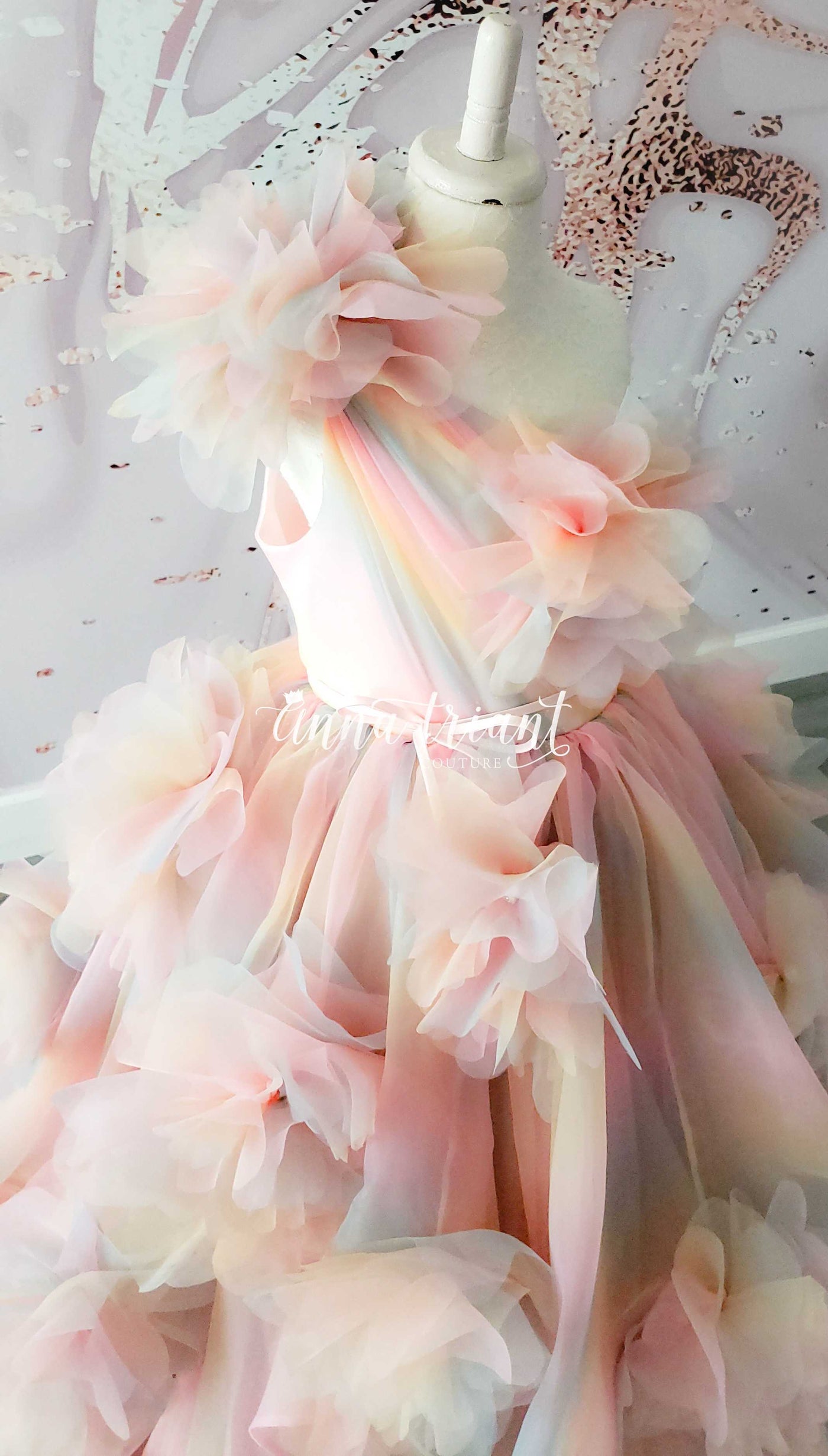 Whirling Peonies Gown