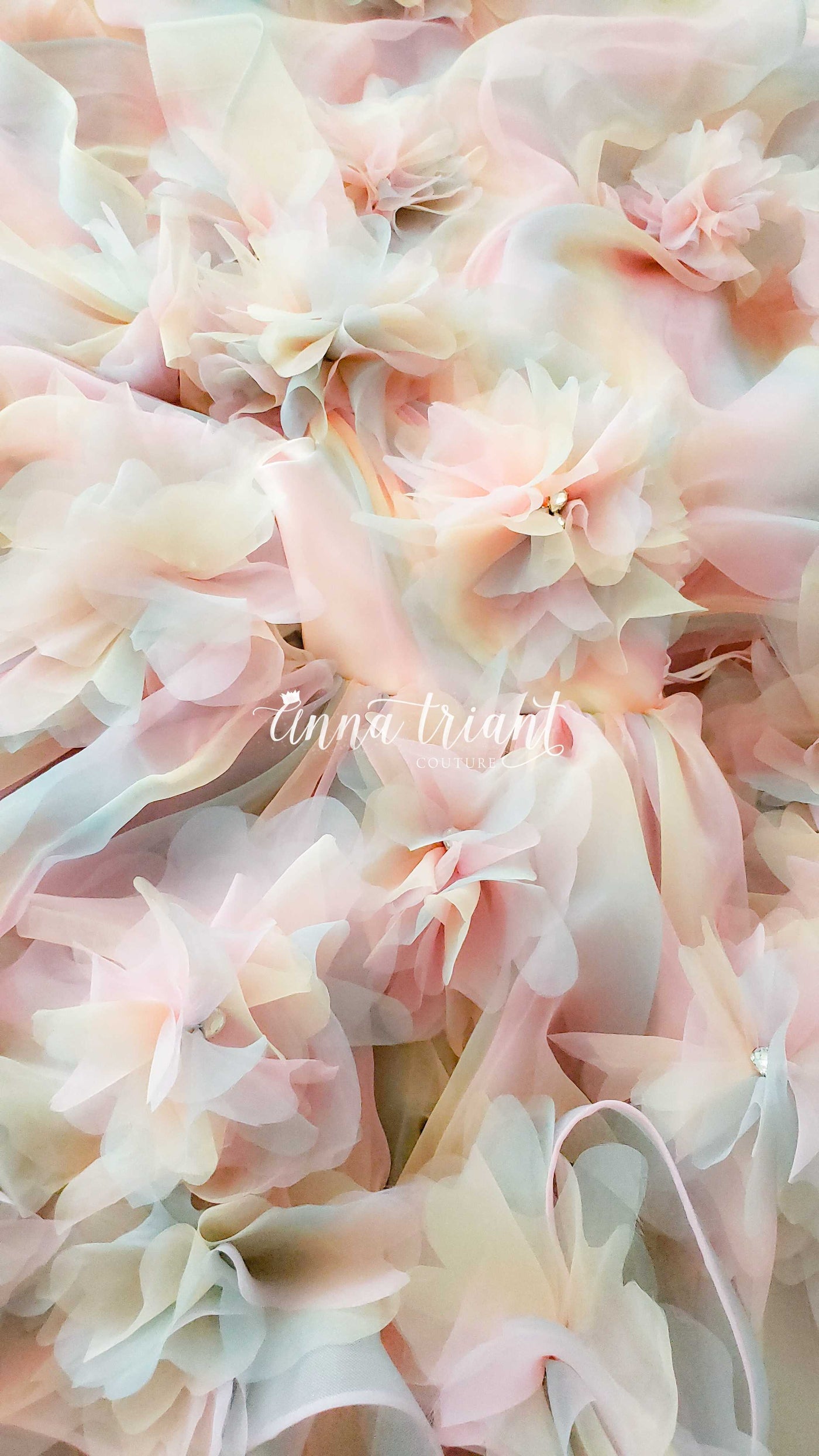 Whirling Peonies Gown