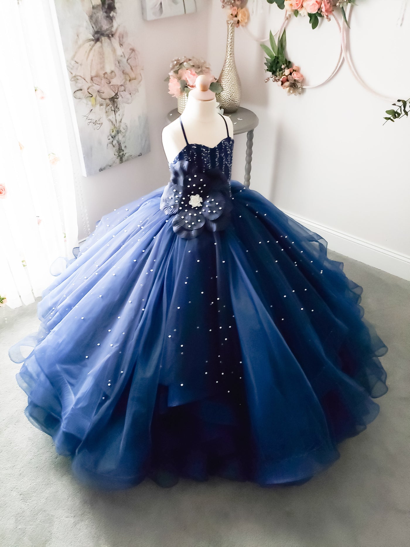 Young Love Gown in Navy