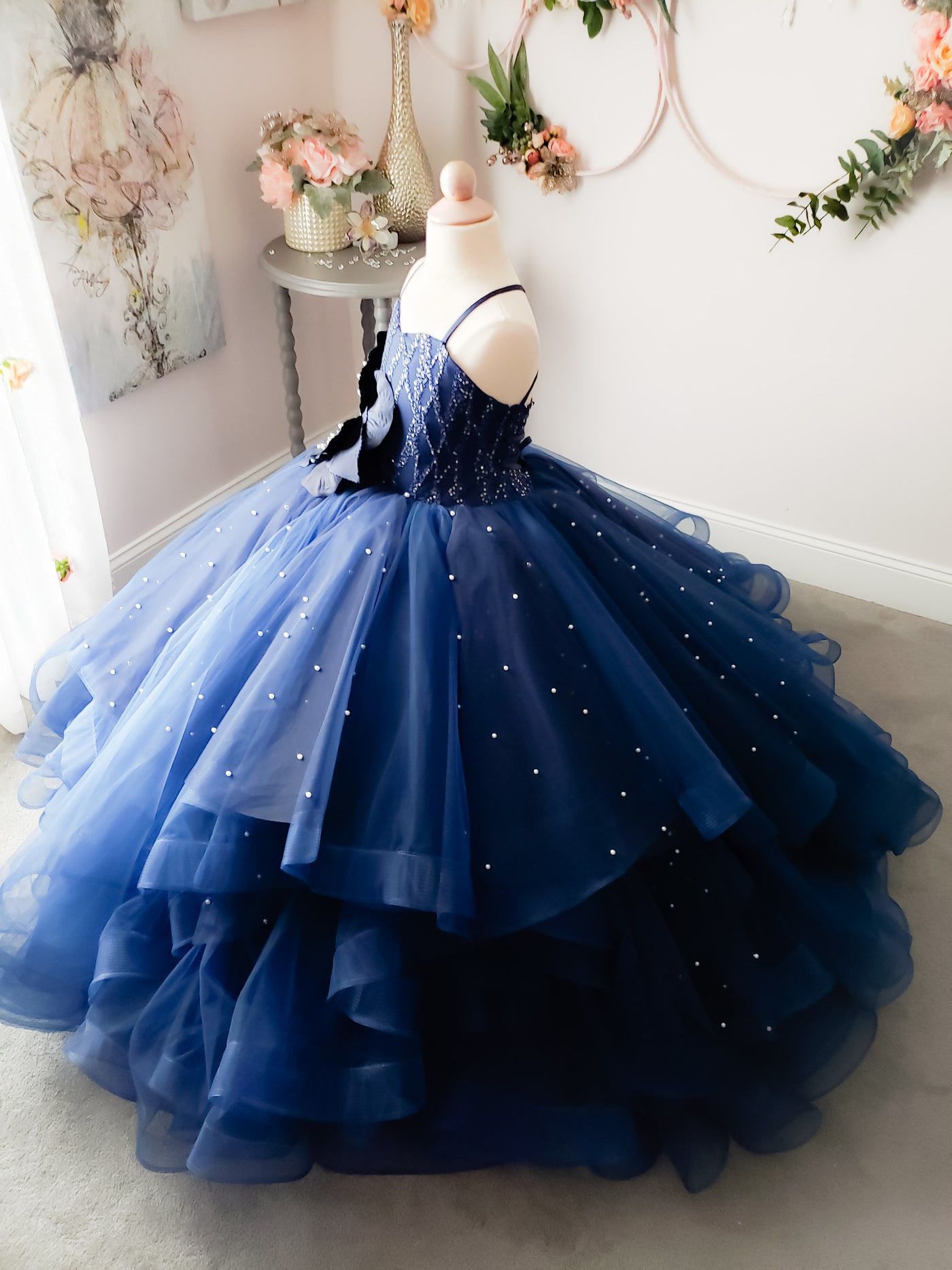 Young Love Gown in Navy