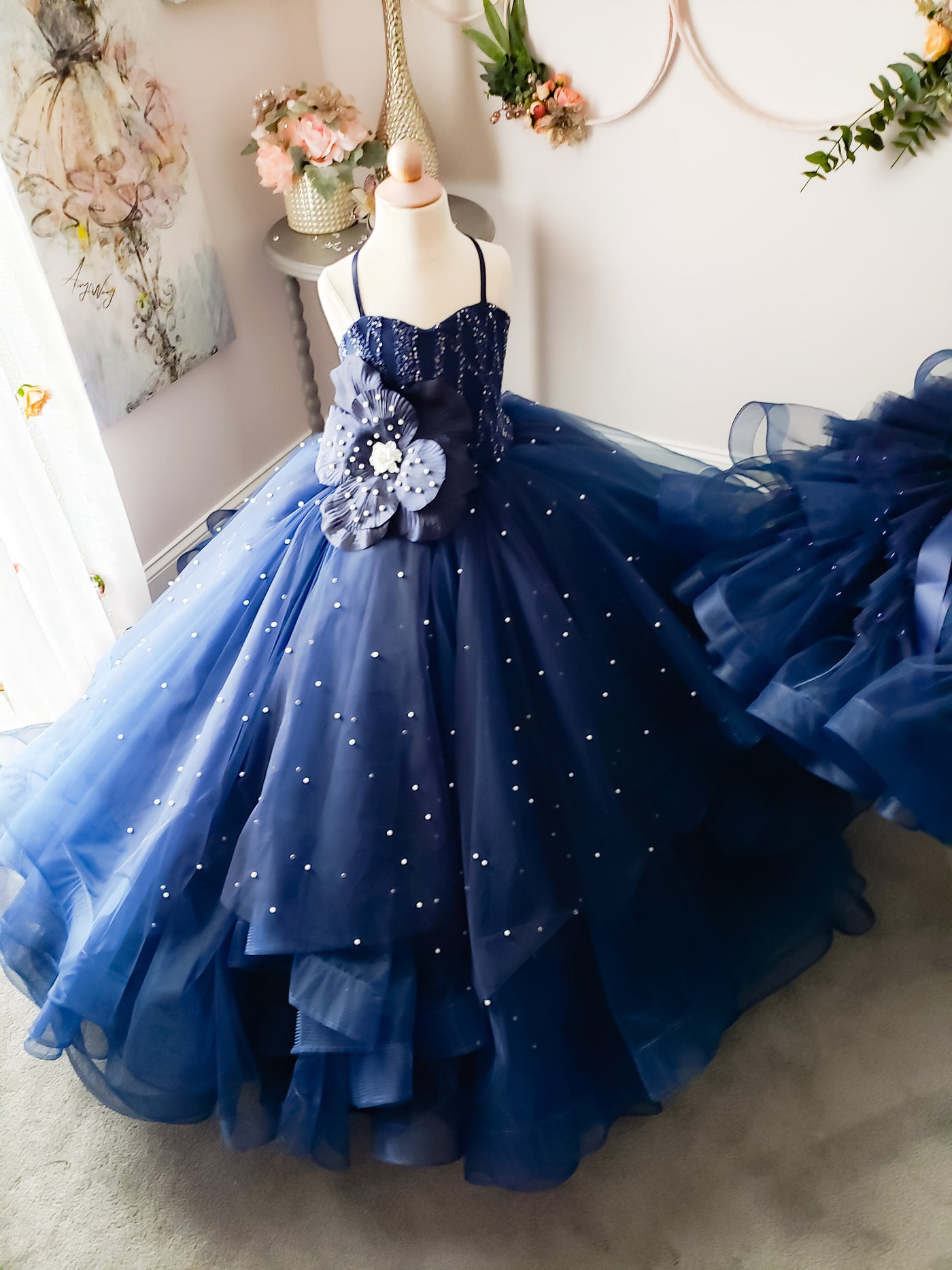 Young Love Gown in Navy